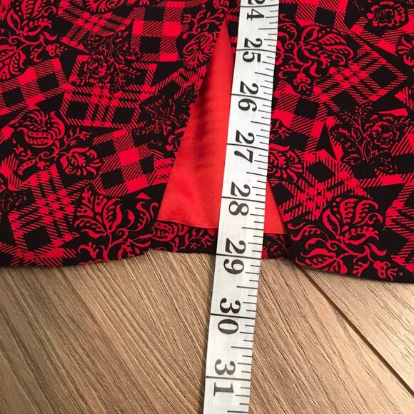 JONES NEW YORK Women's Blazer Jacket Long Red and Black US Size 8 - Picture 6 of 8